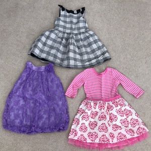 Bundle Lot of 3 Dresses 4T